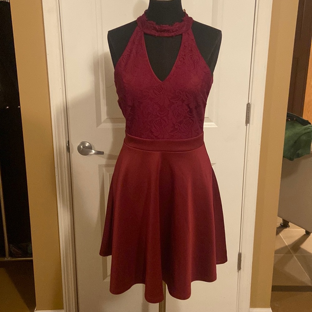 Wine colored Party Dress
